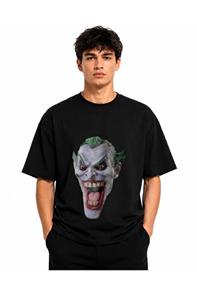 Inscriptie Ουνισέξ Βαμβακερό T-shirt Υψηλής Ποιότητας  "Μάσκα Τζόκερ από λάτεξ "