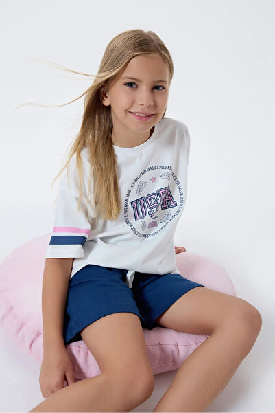 U.S. Polo Assn. مجموعة للفتيات من Us Polo Assn مرخصة لعمر 4-15 عامًا - إكرو