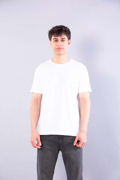 Mckanzie 7410 Tricou cu guler rotund, imprimat cu linie injectată pe pieptul ...