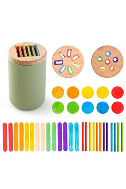 Choice4 04 Montessori Silicone Toys Color Sorting Fine Motor Toys Shape Match...