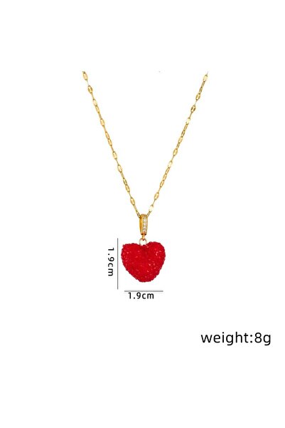 Choice XL1951-2 1 Pcs Romantic Candy Colored Love Copper Pendant Stainless St...