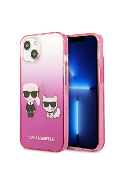 Karl Lagerfeld KLHCP13STGKCP iPhone 13 mini 5,4 " carcasă rigidă roz/gradat r...