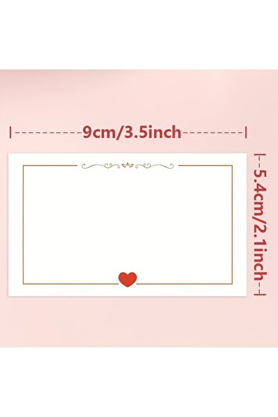 choice2 30Pcs WHITE Heart-shaped Simple Blank Small Cards for Weddings, Valen...