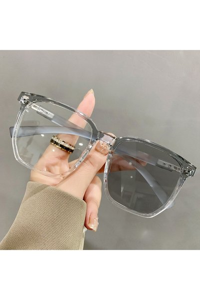 Choice46 -75 Grey Photosensitive Color-changing Anti-blue-light Polygonal Lar...
