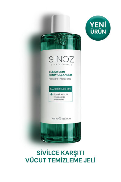 SİNOZ Akne Karşıtı Vücut Temizleme Jeli 400 Ml