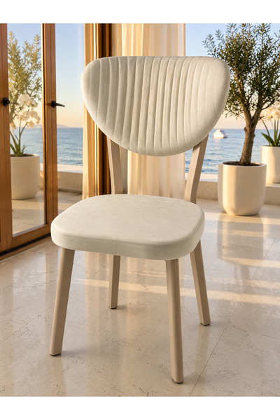 metallion Soft Kumaş Modern Yemek Sandalyesi Petra