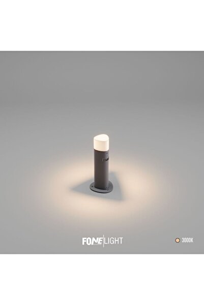 FoneLight Trivay 30 cm LED Bahçe Bollard Aydınlatma Direği Antrasit Alüminyum...