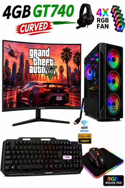 Dmc N132x (GTA 5) I5 4430,16GB RAM,500GB HDD,256GB SSD,4GB GT740,24''Curved O...