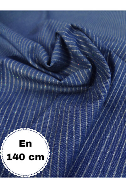 Narin Kumaş Evi Çizgili Denim Kumaş