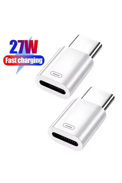 Choice 2Pcs 27W IOS To USB C Fast Charging Adaptador Lightnning To Type C Ada...