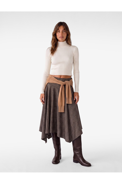 Koton Long Sleeve High Collar Knitwear Sweater
