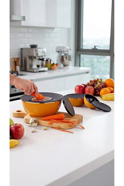 Bonera Set de răzătoare emailate 6 piese (16-20-24 cm) Galben Muștar