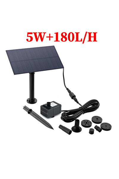 choice2 5W 50W/30W/5W DC 12V Low Noise Brushless Solar Water Pump Kit for Poo...