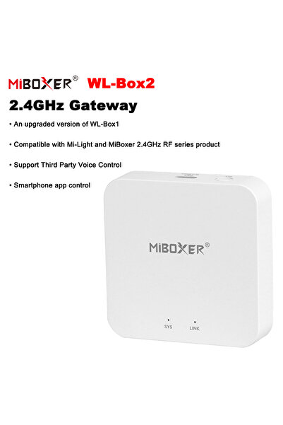 Choice WL-BOX2 Miboxer WL-BOX2 بوابة واي فاي لاسلكية أحادية/ثنائية اللون/RGB/...