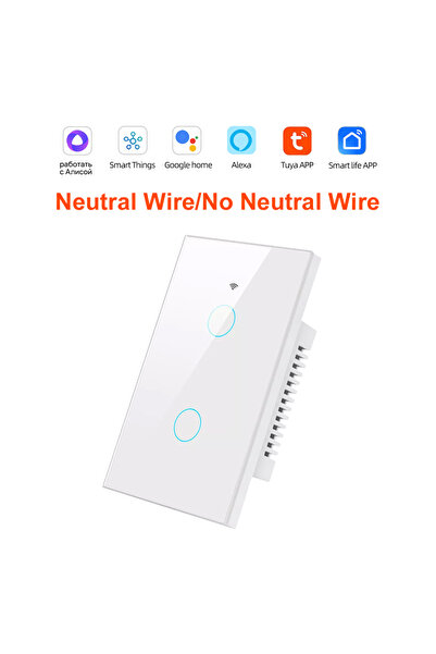 Choice5 مفتاح إضاءة ذكي ثنائي الاتجاه يعمل باللمس بتقنية الواي فاي والبلوتوث،...