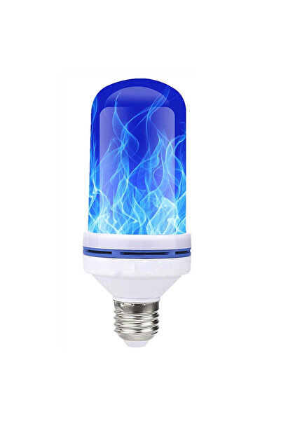 Choice 1 pcs Blue E27 E14 LED Corn Bulb Dynamic Flame Effect Fire Light Bulb ...