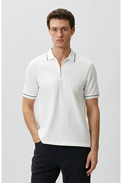 Network Beyaz Polo Pike T-shirt