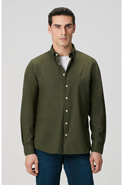 Network Haki Flanel Cotton Gömlek
