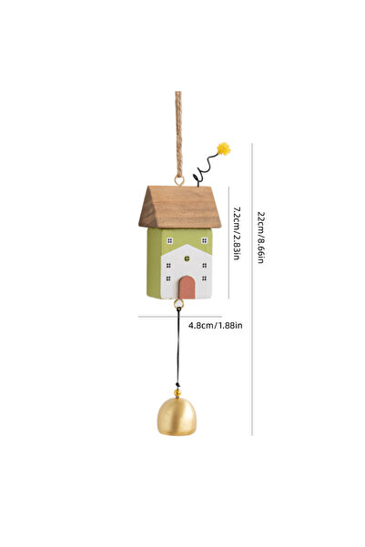 Choice1 1pc B Cute Little House Wind Chimes Creative Doorknob Bell Hanging De...