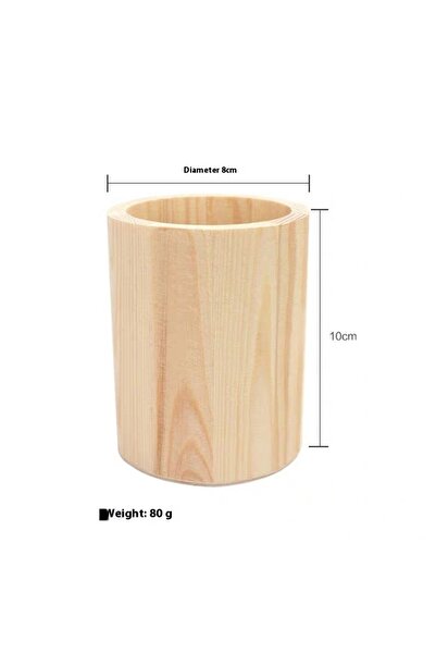 Choice1 round Pine wood round pen holder Wholesale Solid Wood Pen Holder Hand...