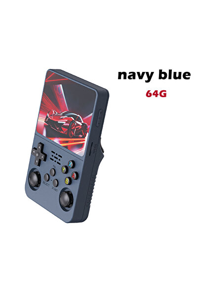 Choice1 64G navy blue R36s Handheld Game Console 128GB Video Player 3.5-inch ...