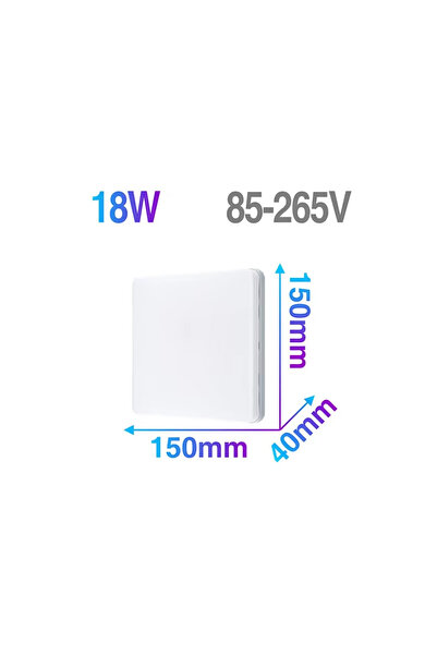 Choice Warm light Square 18W 18-48W LED Ceiling Lamp Modern Square Ceiling Li...