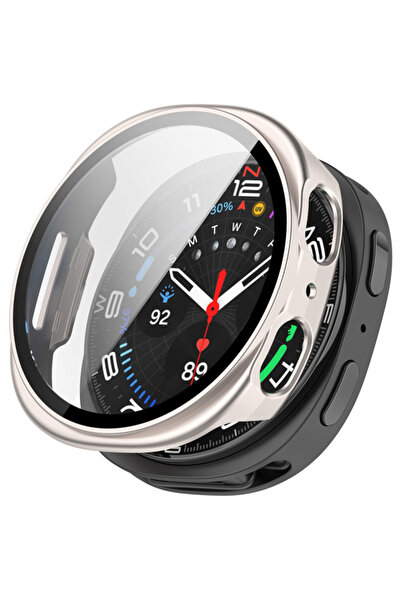 Samsung Husa Techsuit Defense360 Pro pentru Galaxy Watch8 44mm, Argintie Perlat