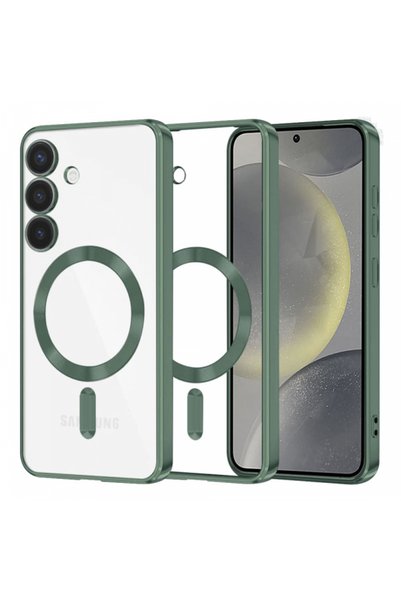 Techsuit Husa MagSafe pentru Galaxy S24 S921, Techsuit, Luxury Crystal, Verde...