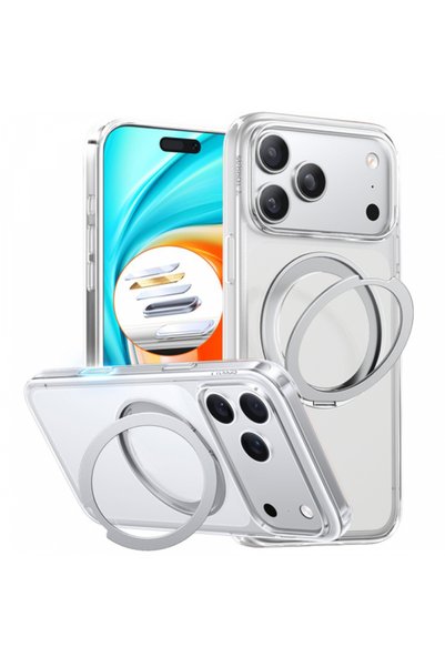 TORRAS Husa MagSafe pentru iPhone 17 Pro, Torras, Ostand Pro, Transparenta