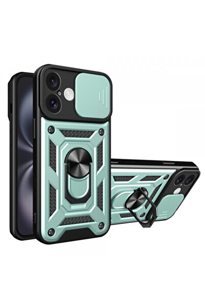 Apple Husa pentru iPhone 16 Plus, Techsuit, CamShield, Verde