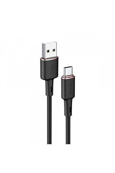 Acefast Cablu Date si Incarcare USB-A - USB-C C2-04, 18W, 1.2m, Negru