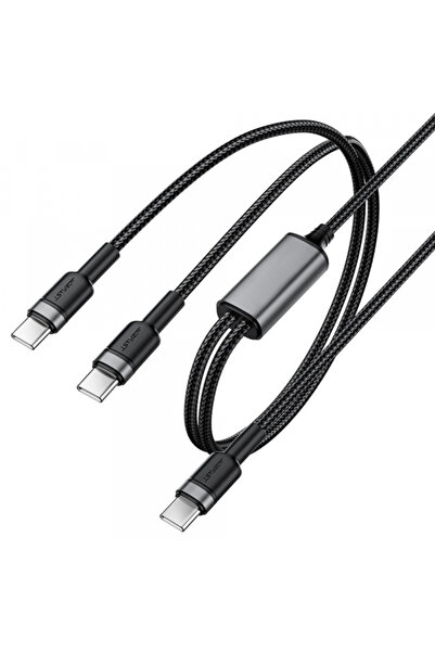 Acefast Cablu Date si Incarcare USB-C - 2 x USB-C C22-02, 100W, 1.25m, Negru