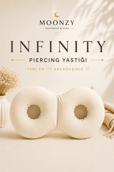 moonzy - minimalist & cozy MOONZY Infinity Piercing Yastığı – Kulak Delikli U...
