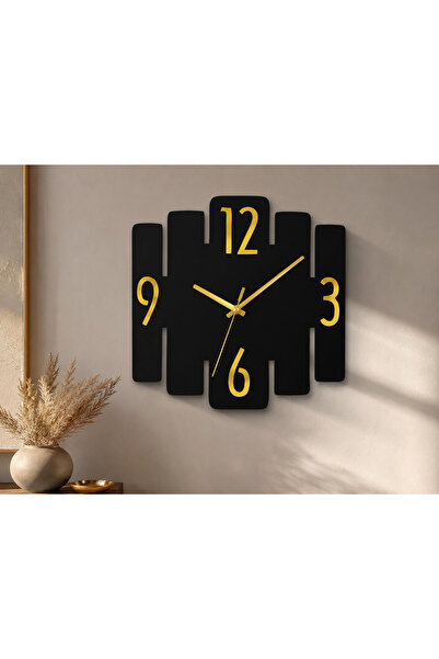 Numa Concept Duvar Saati Dekoratif MDF & Aynalı Pleksi Salon Ofis İşyeri İçin | 40x40 Cm