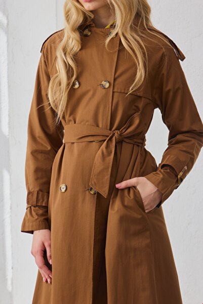 QANU Classic Trench Coat Tan