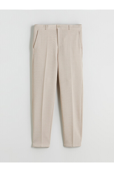 LC Waikiki Lcw Vision Beige Slim Fit Men's Trousers with Nevavm Difference