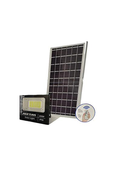 OEM Ηλιακός προβολέας LED 200 Watt  με φωτοβολταϊκό πάνελ και Τηλεχειριστήριο -
