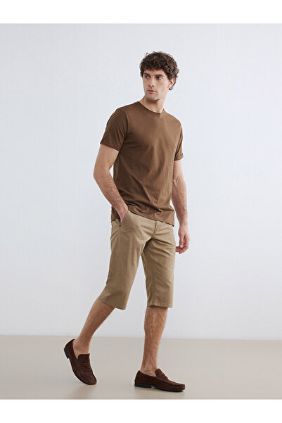 LC Waikiki Nevavm Regular Fit Men's Jean Shorts with Difference