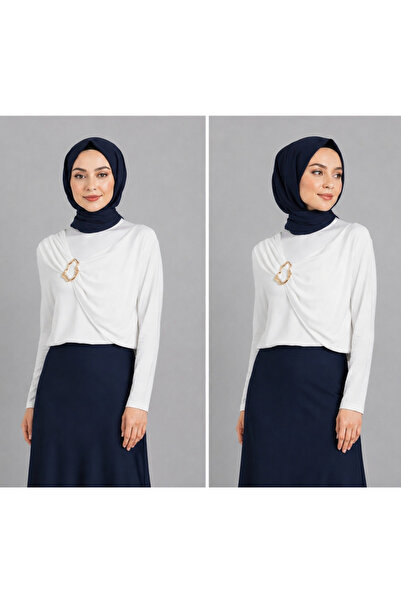 Livaa Sendy Blouse with Lycra and Bronchial Detail