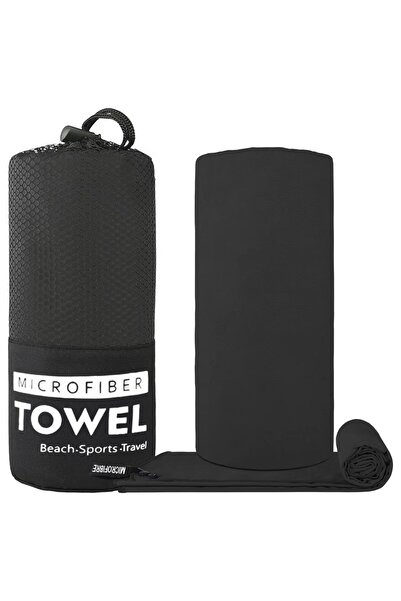 Choice M 40x80 CM black 1 Pcs Microfiber Towel Sports Quick-Drying Super Abso...