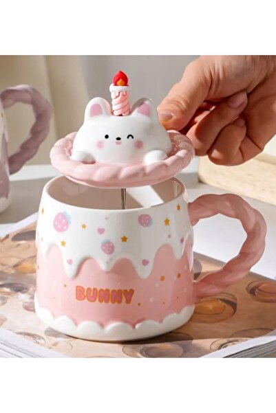 Bam Pasta Kedi Temalı Seramik Kupa