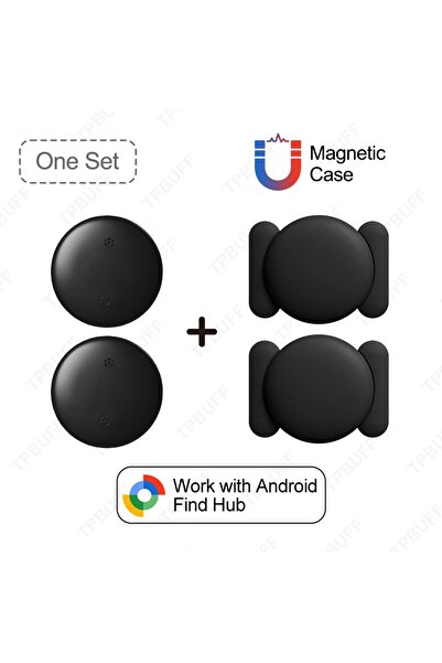 Choice5 Black-2Set-Meonetic 1/ 4Pack Android GPS Tracker Strong Magnetic Car ...