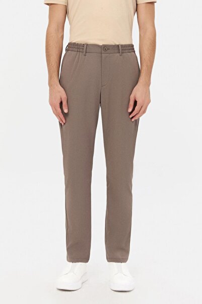 D'S Damat Παντελόνι Jogger Ds Damat χαλαρή εφαρμογή Mink Straight