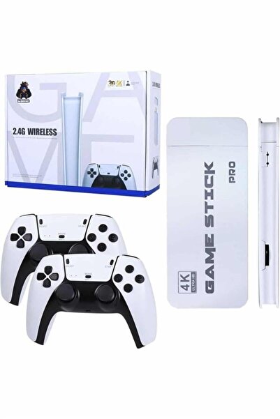 UCUZTEKNO Game Stick 4K Retro Çift Kollu Atari Oyunlari +20000 Oyunlu Konsol Nostalji