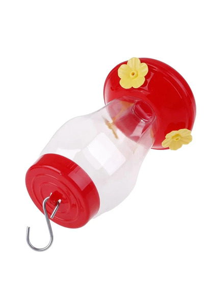 Choice A 480ML Clear Plastic Bird Water Feeder Hanging Bottle with Iron Hook ...