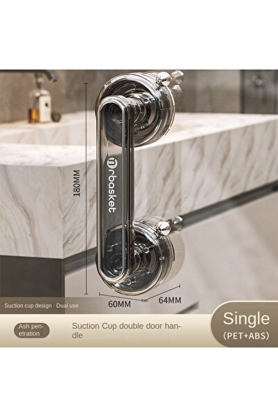 Choice1 Grey Anti-slip Sliding Door Handle Waterproof Suction Cup Door Handle...
