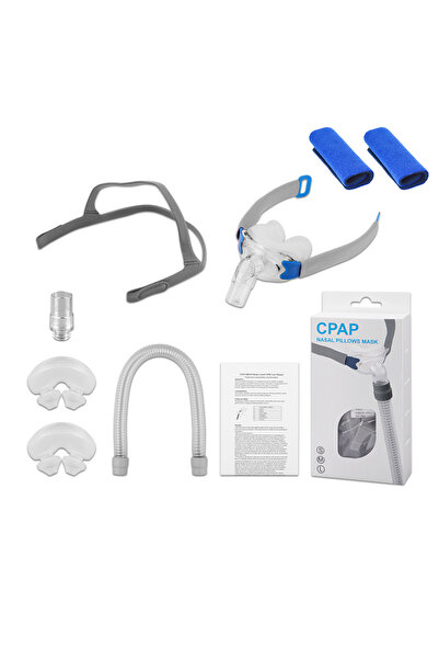 Choice طقم قناع أنفي CPAP شامل لعلاج انقطاع التنفس أثناء النوم مع حزام رأس لأ...