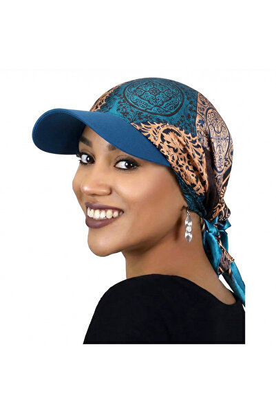 Choice3 One Size KLKQH New Women Fashion Printed Satin Headscarf Hat with Bri...