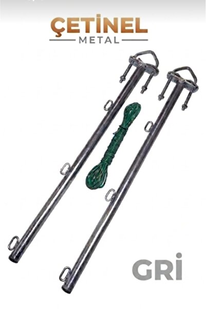 ÇETİNEL METAL Balkon Çamaşır Askısı Balkon Çamaşır Kurutmalık Kilit Aski Çama...