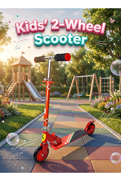 Ferrari Adjustable Kids 2-Wheel Scooter – Lightweight Sport Kick Scooter for ...
